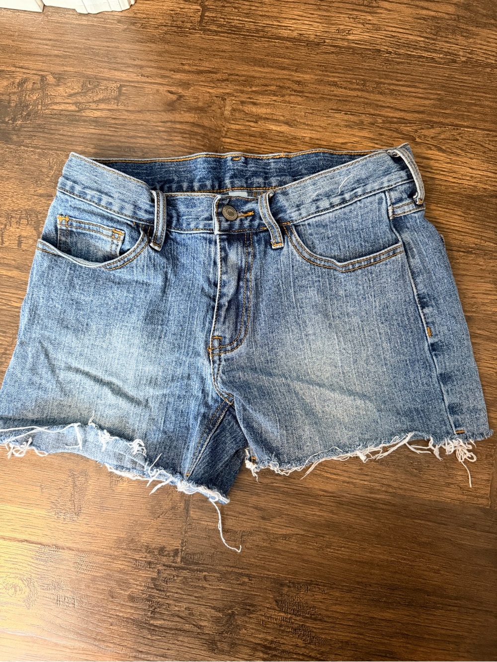 John Galt Brandy Melville Light Blue Distressed Denim Shorts
